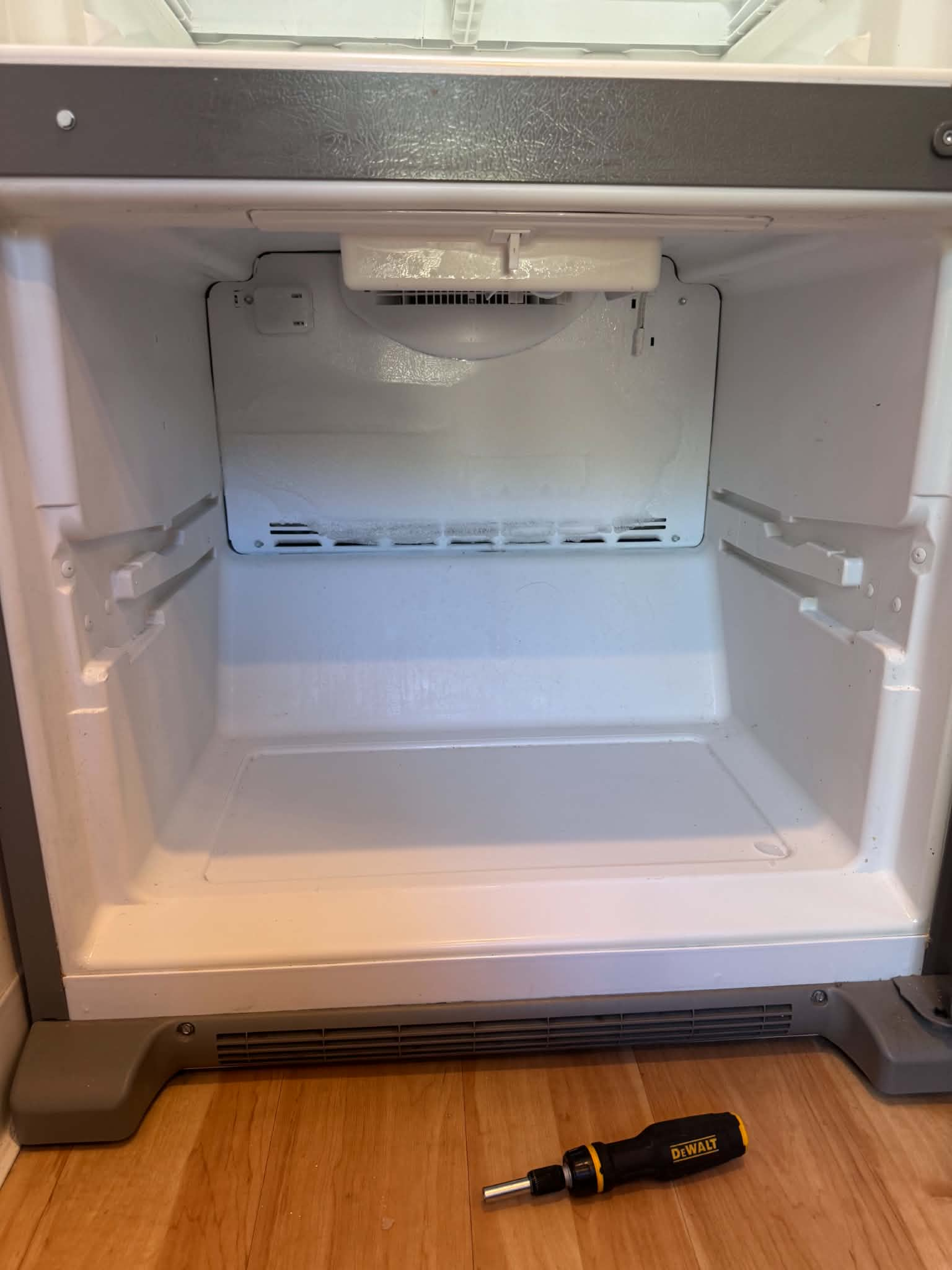 Samsung refrigerator with a failed defrost heater, repaired in Englewood