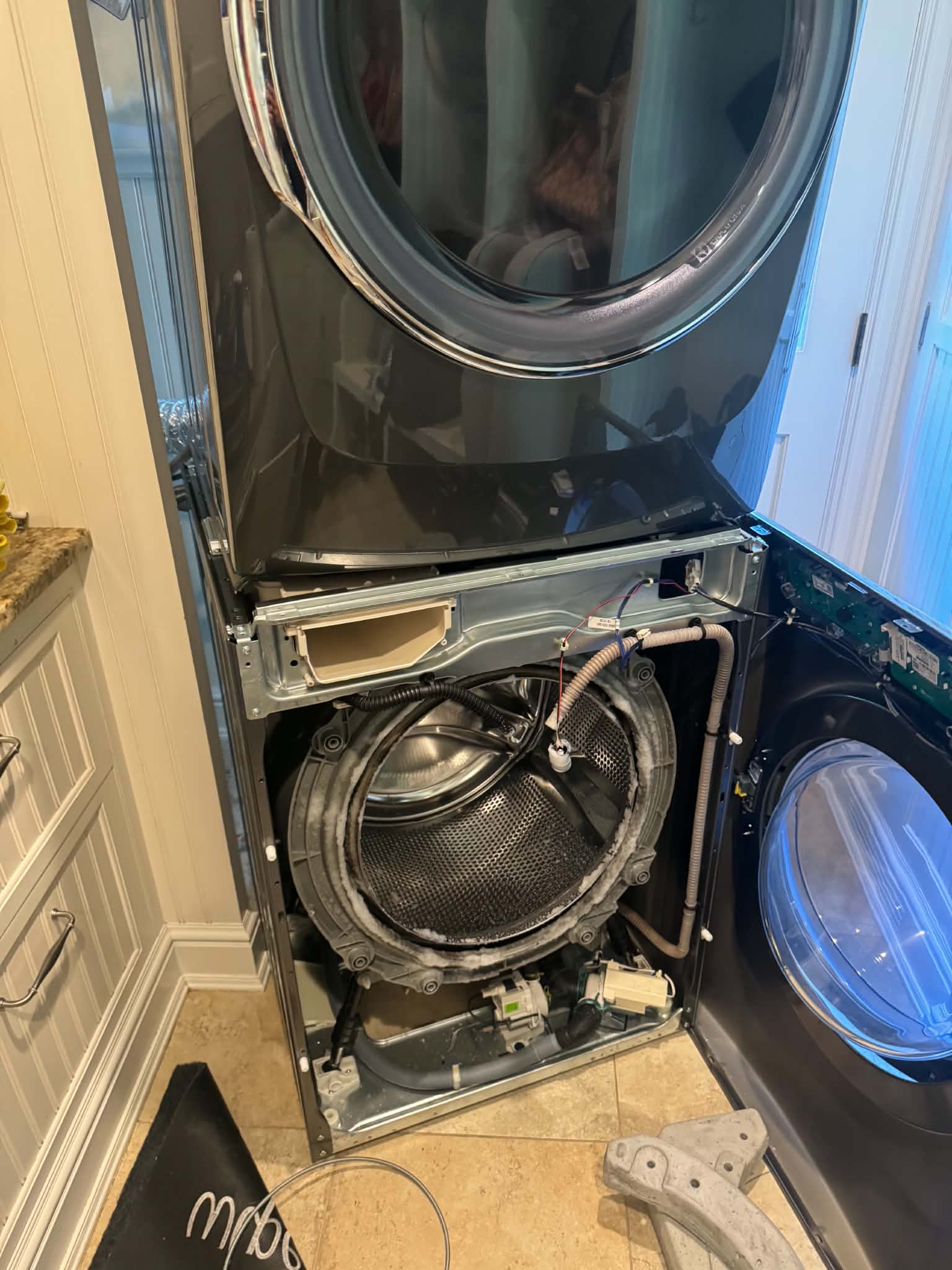 LG front-load washer with an OE drain error in Paramus